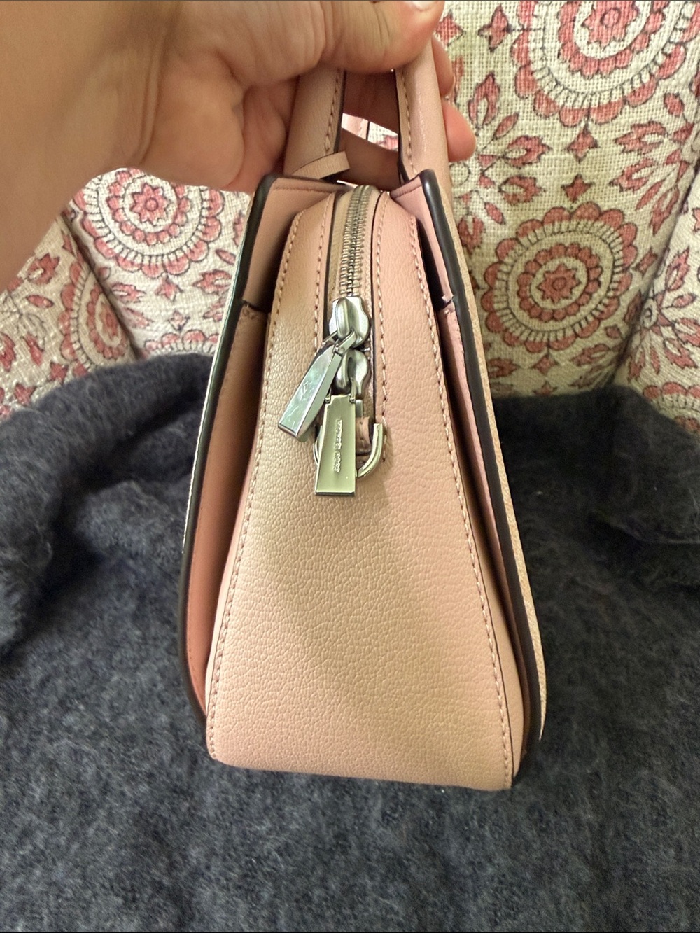 Michael Kors Laila Small Satchel in Dirty Rose - Picture 4 of 9
